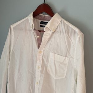 Nautica Classic Fit White Dress Shirt Size Medium